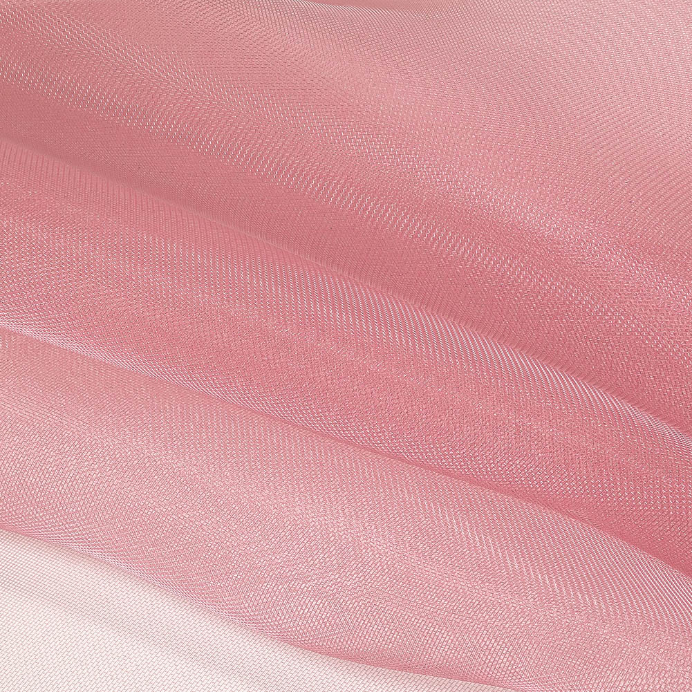 Stiff Mesh-Like Polyester Organza - Rose - Iris Collection
