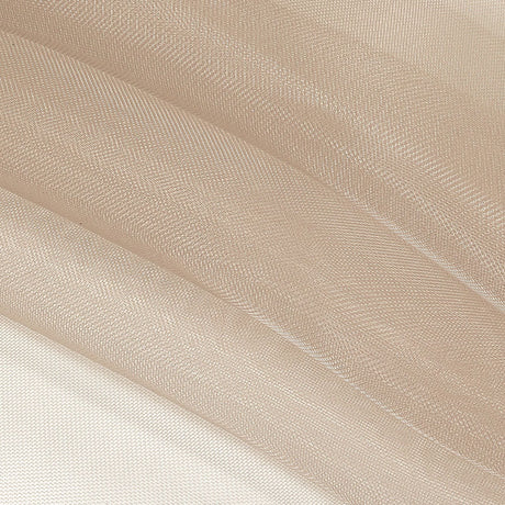Stiff Mesh-Like Polyester Organza - Beige - Iris Collection