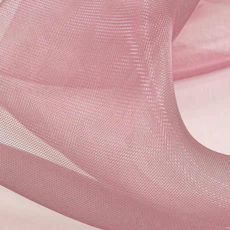 Stiff Mesh-Like Polyester Organza - Pink Lilac - Iris Collection