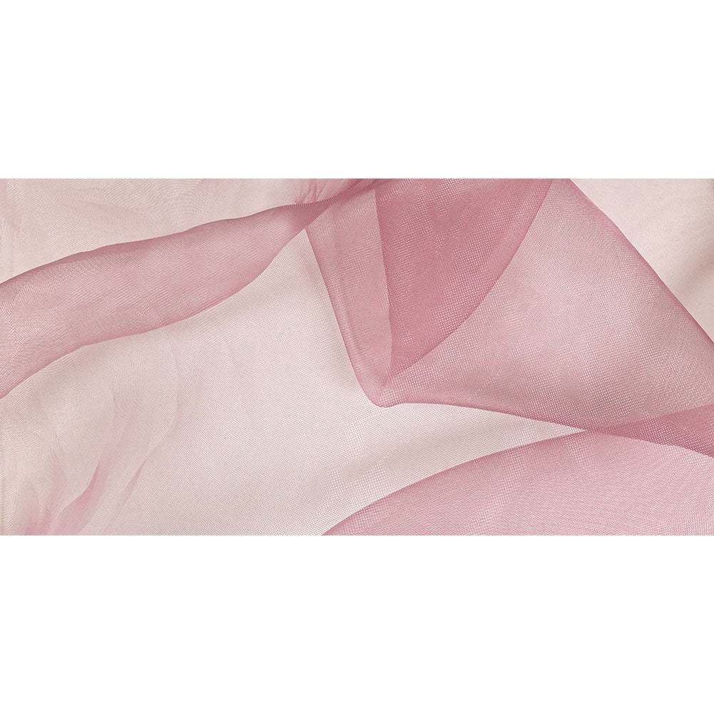 Stiff Mesh-Like Polyester Organza - Pink Lilac - Iris Collection