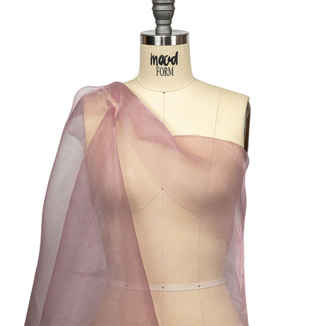 Stiff Mesh-Like Polyester Organza - Pink Lilac - Iris Collection