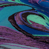 Lilac, Seafoam and Blue Marbled Metallic Luxury Brocade