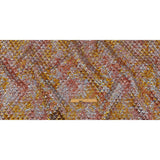Metallic Coral, Gold and Baby Blue Diamond Quilted Luxury Brocade