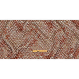 Metallic Copper, Bronze and Silver Diamond Quilted Luxury Brocade