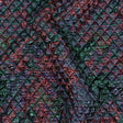 Metallic Burgundy, Evergreen and Navy Diamond Quilted Luxury Brocade