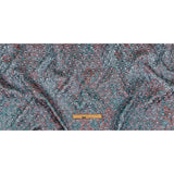 Metallic Powder Blue, Aqua and Baby Pink Lattice Quilted Look Luxury Brocade