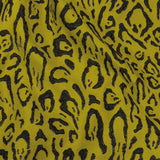 Metallic Black and Mustard Animal Spots Luxury Brocade