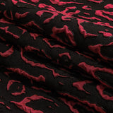 Metallic Black and Hot Pink Animal Spots Luxury Brocade