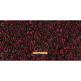Metallic Black and Hot Pink Animal Spots Luxury Brocade