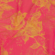 Neon Pink and Yellow Distressed Roses Luxury Brocade