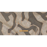Metallic Silver and Rose Gold Abstract Luxury Burnout Brocade