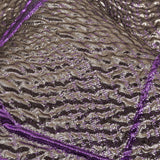 Metallic Silver and Purple Abstract Luxury Burnout Brocade