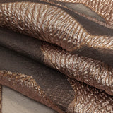 Metallic Rose Gold Abstract Luxury Burnout Brocade