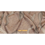 Metallic Rose Gold Abstract Luxury Burnout Brocade