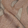 Metallic Rose Gold Abstract Luxury Burnout Brocade