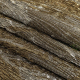 Metallic Silver and Gold Wood Grain Luxury Plisse Brocade