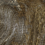 Metallic Silver and Gold Wood Grain Luxury Plisse Brocade
