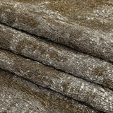 Metallic Silver and Gold Abstract Luxury Plisse Brocade