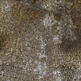 Metallic Silver and Gold Abstract Luxury Plisse Brocade