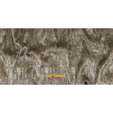 Metallic Silver and Gold Abstract Luxury Plisse Brocade