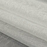 Metallic Silver and White Textural Stripes Luxe Novelty Mesh