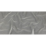 Metallic Silver and White Textural Stripes Luxe Novelty Mesh