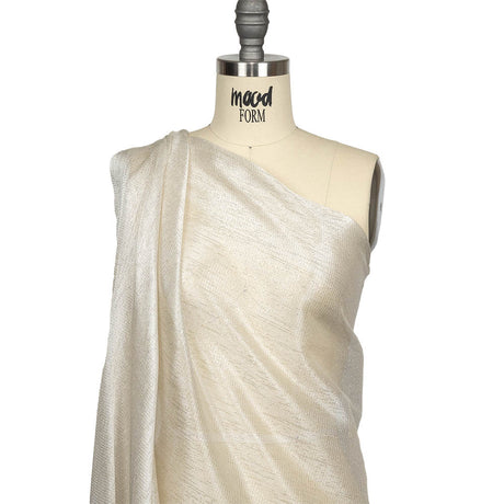 Metallic Gold and White Luxe Novelty Mesh
