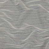 Metallic Silver and White Barcode Stripes Luxe Novelty Mesh