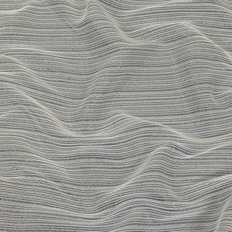 Metallic Silver and White Barcode Stripes Luxe Novelty Mesh