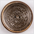 Natural and Gunmetal Foiled 2-Hole Coconut Button - 70L/44.5mm