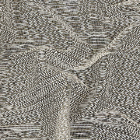 Metallic Gold and White Barcode Stripes Luxe Novelty Mesh