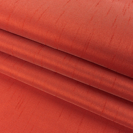 Polyester Shantung - Hot Coral - Eirian Collection