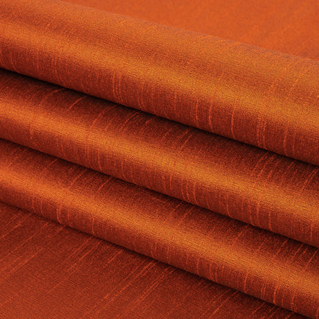 Polyester Shantung - Rustic Orange - Eirian Collection