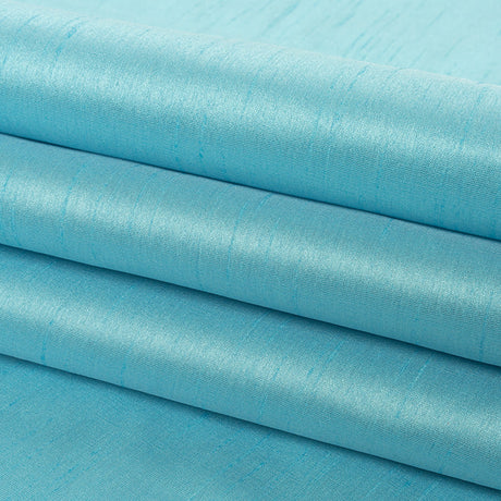 Polyester Shantung - Turquoise - Eirian Collection