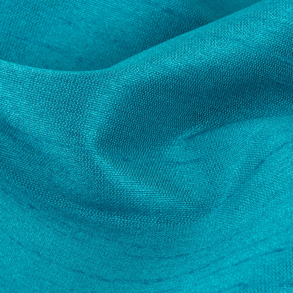 Polyester Shantung - Teal Blue - Eirian Collection