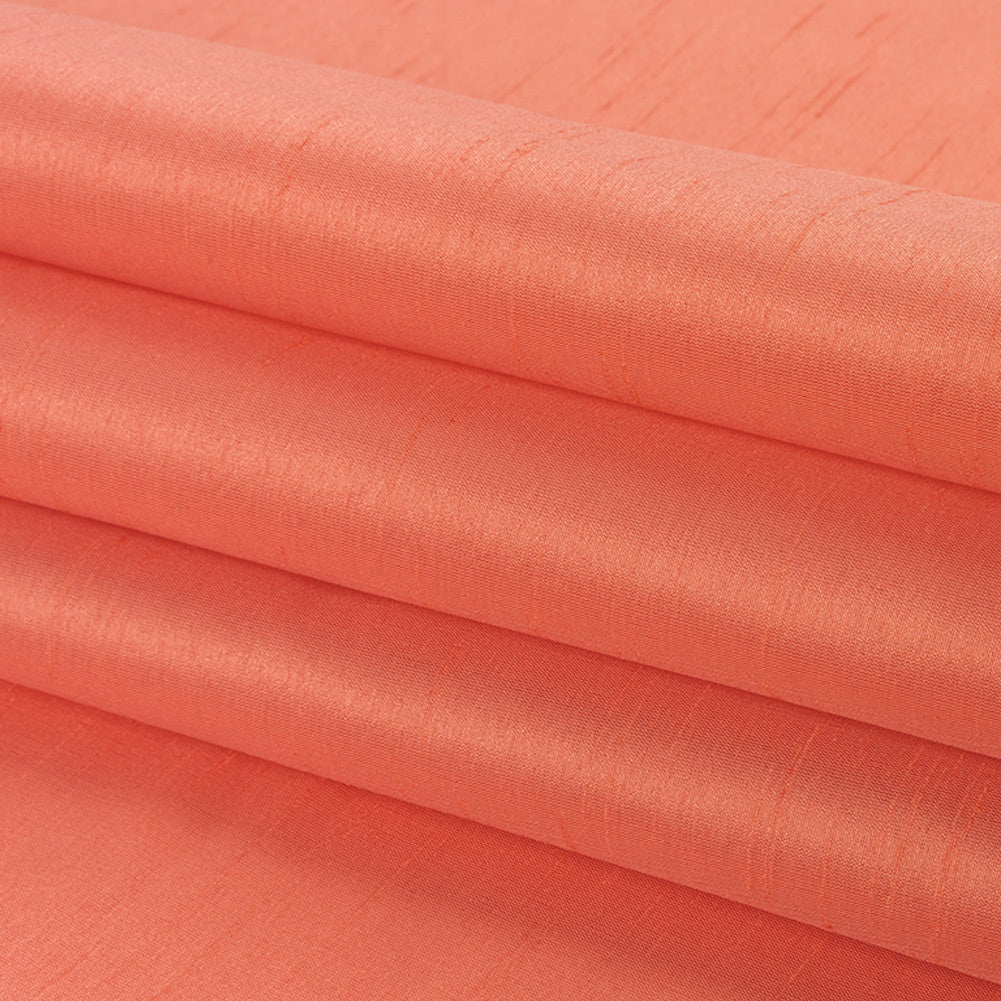 Polyester Shantung - Coral - Eirian Collection