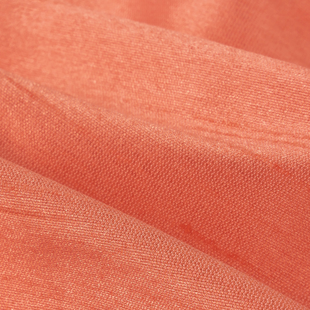 Polyester Shantung - Coral - Eirian Collection