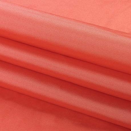 Polyester Taffeta - Plain Dyed Coral Reef Pink - Bellamy Collection