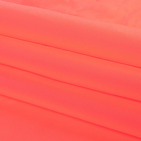 Polyester Taffeta - Plain Dyed Neon Coral - Bellamy Collection