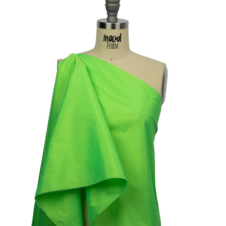 Polyester Taffeta - Plain Dyed Neon Green - Bellamy Collection