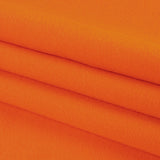 Flame Orange Recycled Polyester Stretch Knit Fleece