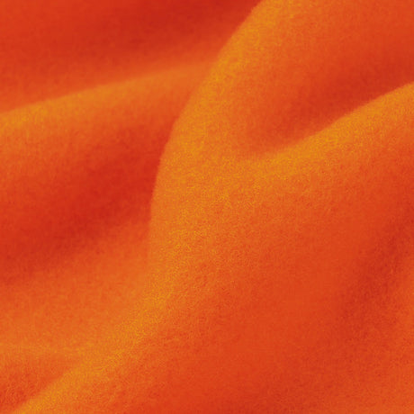 Flame Orange Recycled Polyester Stretch Knit Fleece