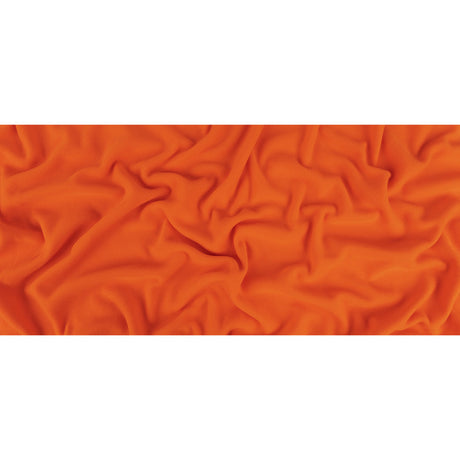Flame Orange Recycled Polyester Stretch Knit Fleece