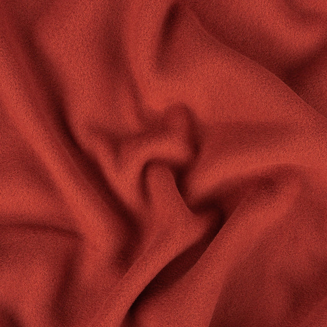 Sun Dried Tomato Recycled Polyester Stretch Knit Fleece