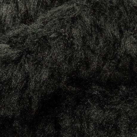 Black Plush Polyester Bubble Fleece