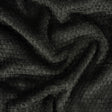 Black Plush Polyester Bubble Fleece