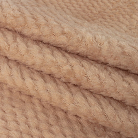 Frappe Plush Polyester Bubble Fleece