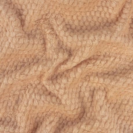 Frappe Plush Polyester Bubble Fleece