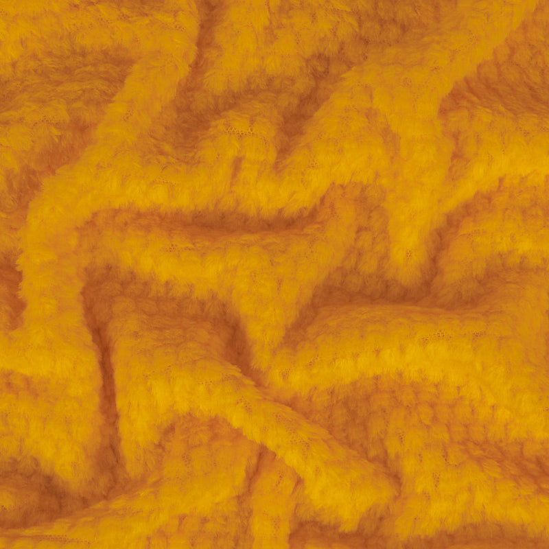 Citrus Plush Polyester Bubble Fleece