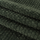 Darkest Spruce Plush Polyester Bubble Fleece